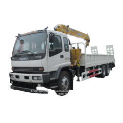 Isuzu 6x4 10 wheeler boom stick 10 ton mobile crane