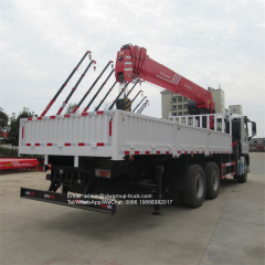 Isuzu 6x4 10 wheeler truck mounted crane 12 tons 14tons