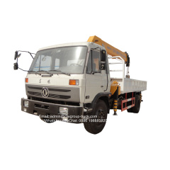 dongfeng 6 wheeler telescopic 8 tons crane for sale