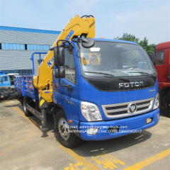 Foton knuckle boom folding hydraulic crane 4 tons