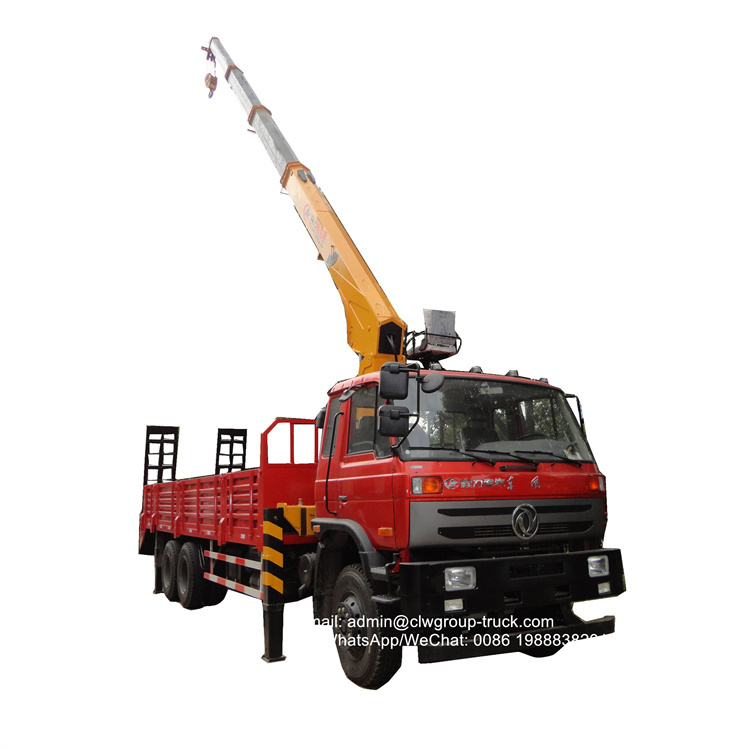 dongfeng 10 wheeler 10tons 12 tons telescopic boom truck