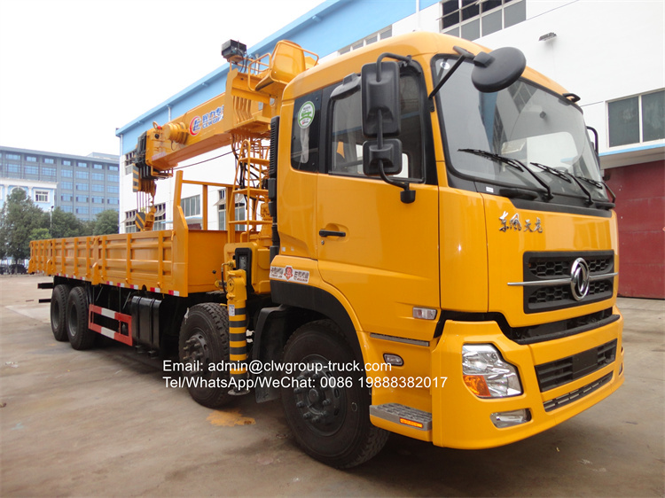 dongfeng 8x4 16tons telescopic boom truck crane