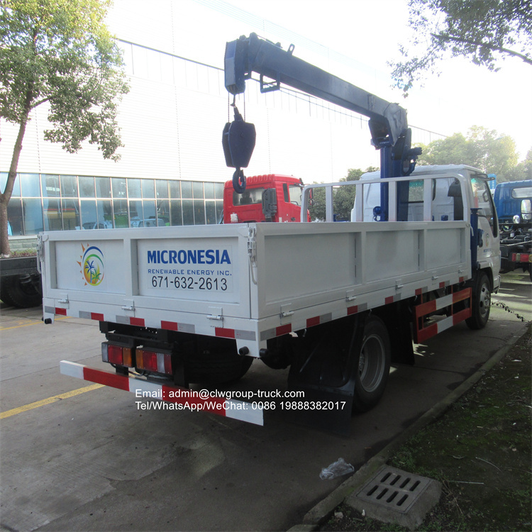 Isuzu 2 tons 3.2tons telescopic truck crane