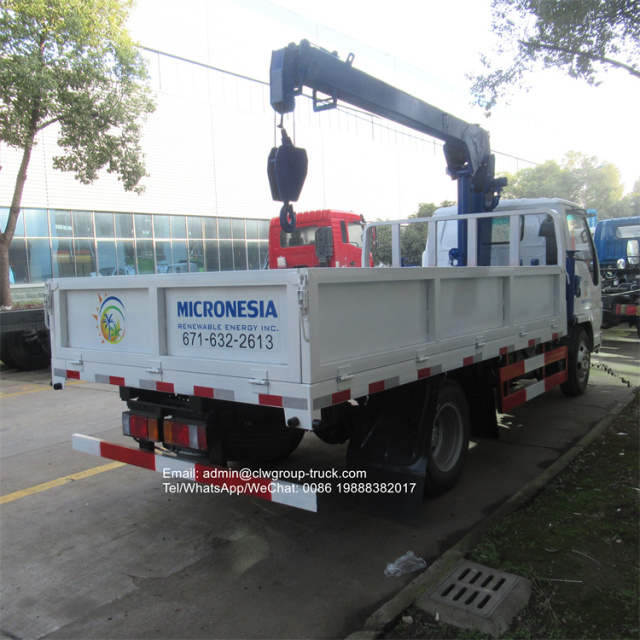 Isuzu 2 tons 3.2tons telescopic truck crane
