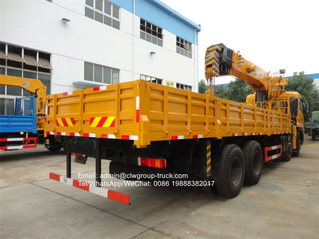 dongfeng 8x4 16tons telescopic boom truck crane