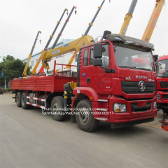 Shacman 12 wheeler 16ton telescopic truck crane