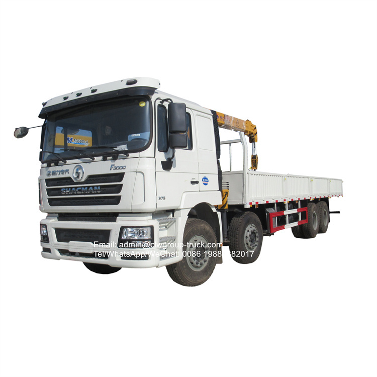 Shacman 12 wheeler 16ton telescopic truck crane