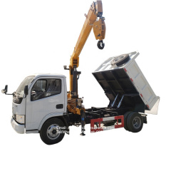 dongfeng 2 tons mini tipper crane