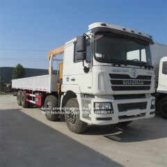 Shacman 12 wheeler 16ton telescopic truck crane