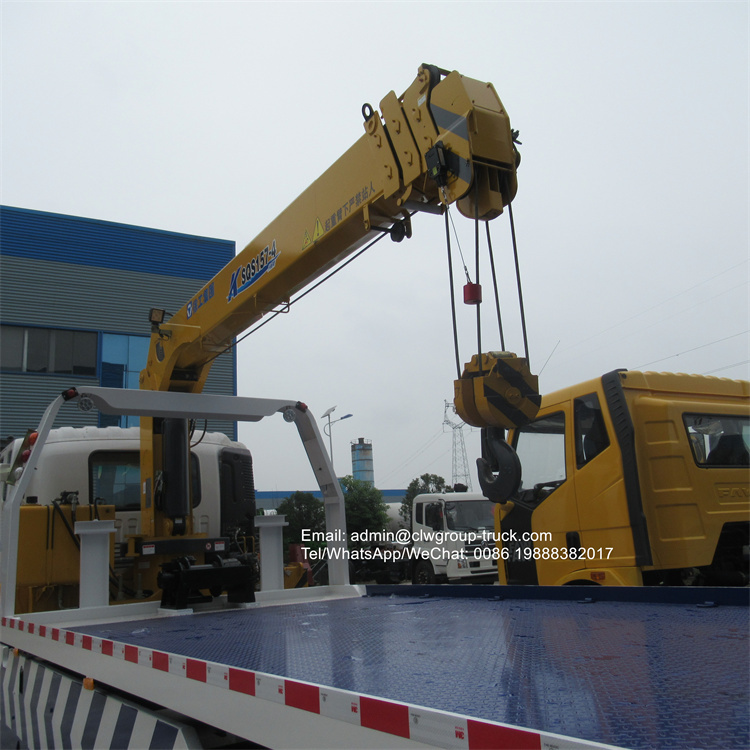 Foton rollback truck with crane 8tons
