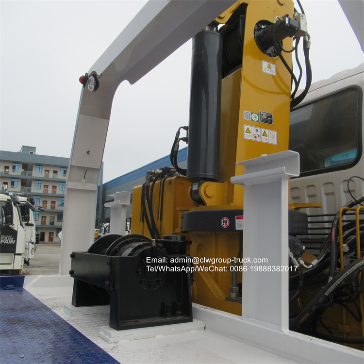 Foton rollback truck with crane 8tons