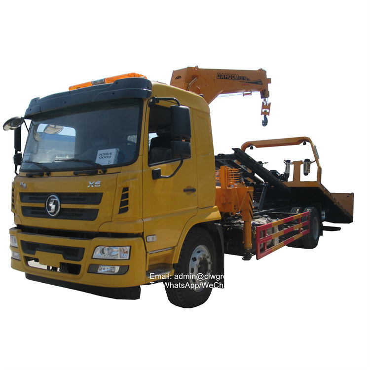 Shacman 4x2 tow truck crane for sale