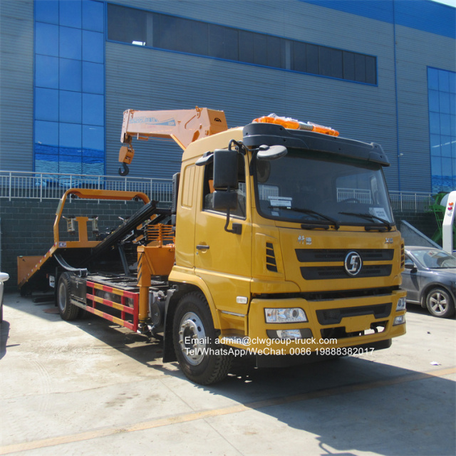 Shacman 4x2 tow truck crane for sale