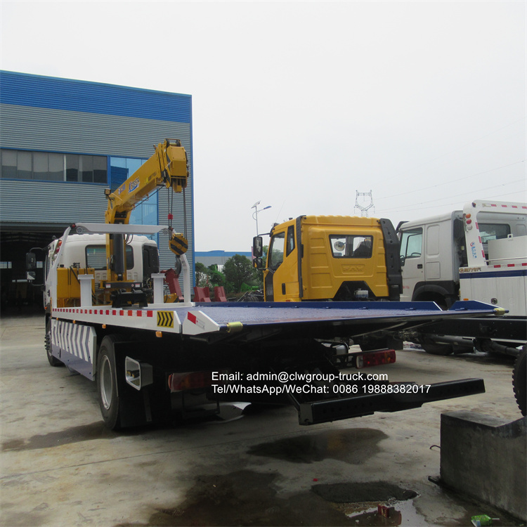 Foton rollback truck with crane 8tons