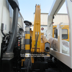 Isuzu knuckle boom mounted crane truck