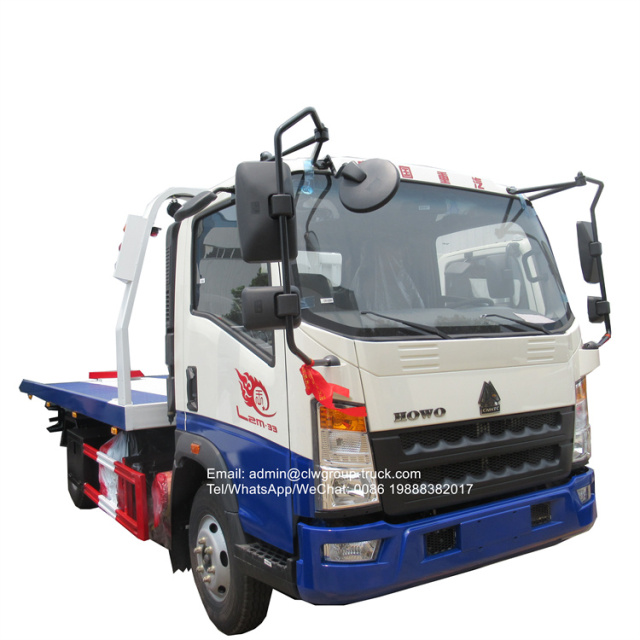 sinotruk howo slide deck tow trucks 4 tons