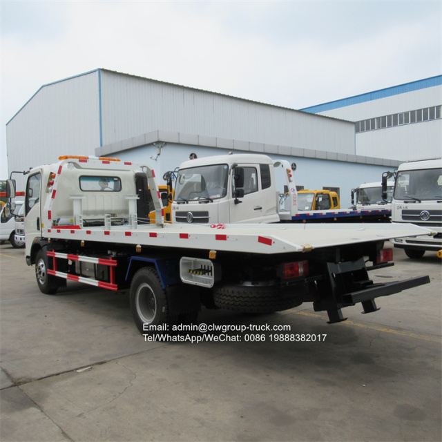 sinotruk howo slide deck tow trucks 4 tons