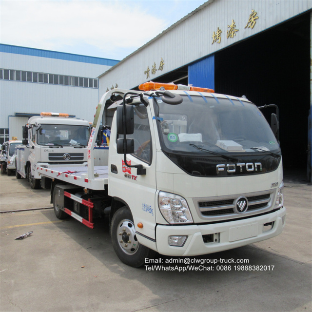 Foton car carrier slide bed tow truck