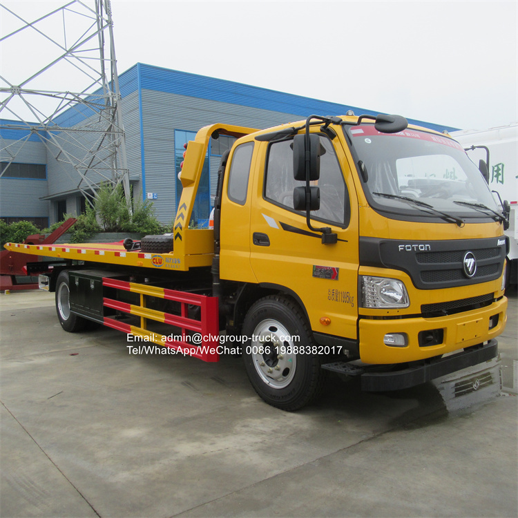 Foton 4x2 4 ton 5 tons self loader truck carrier wrecker