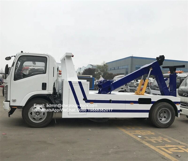 Isuzu 190hp 6 tons tow truck wrecker rotator