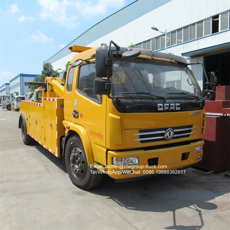 Dongfeng 6 tons road wrecker truck