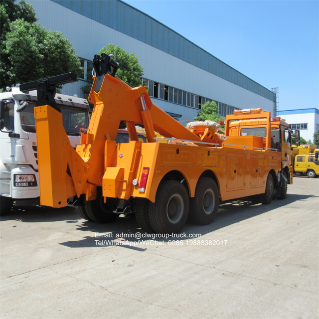 Shacman 12 tires 40 ton heavy duty rotator wrecker tow trucks for sale