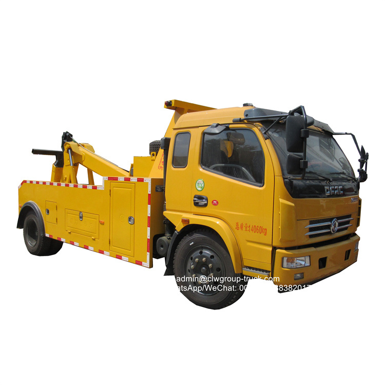 Dongfeng 6 tons road wrecker truck