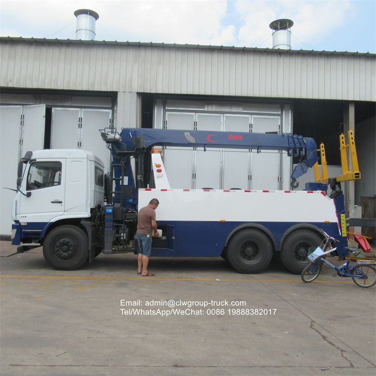 Dongfeng 6x4 20ton rotator towing wrecker truck with crane