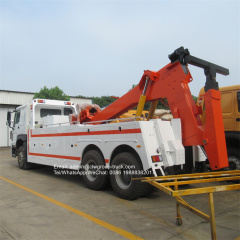Sinotruk howo 6x4 towing truck 25 ton heavy duty rotator