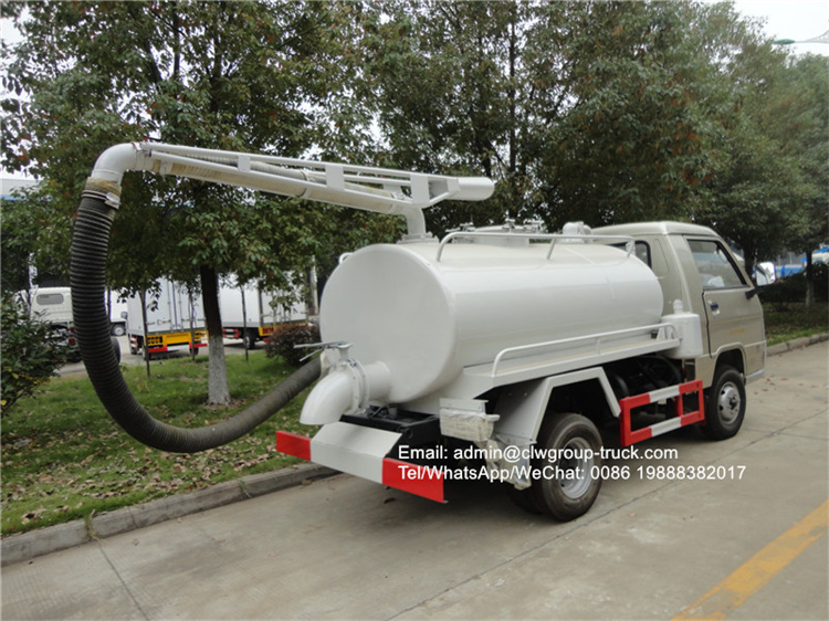 Foton 3500-4000l vacuum septic truck for sale