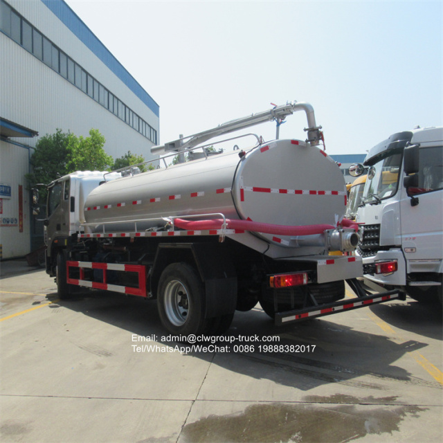 Foton toilet vacuum truck 10-12m3