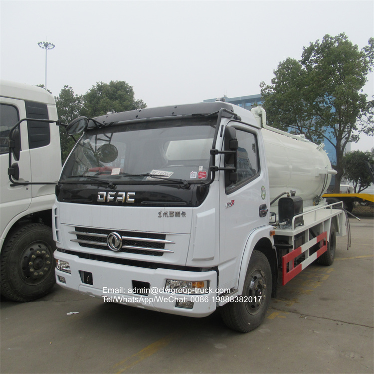 dongfeng 6m3 vacuum suction truck