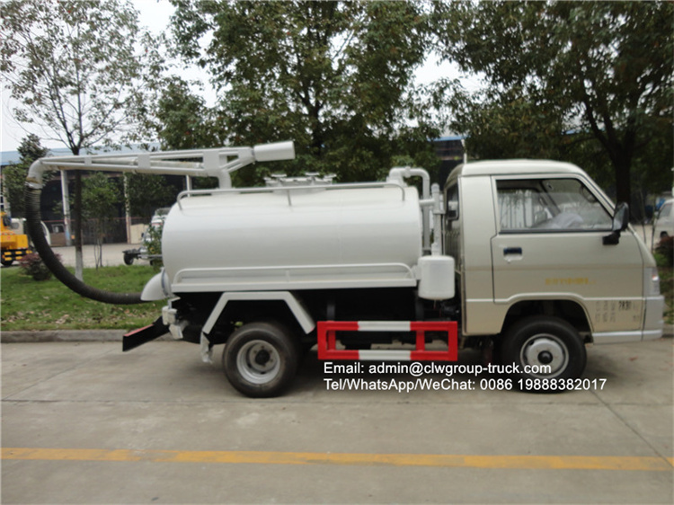 Foton 3500-4000l vacuum septic truck for sale