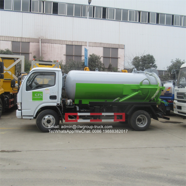 dongfeng 4m3 sewage suction truck