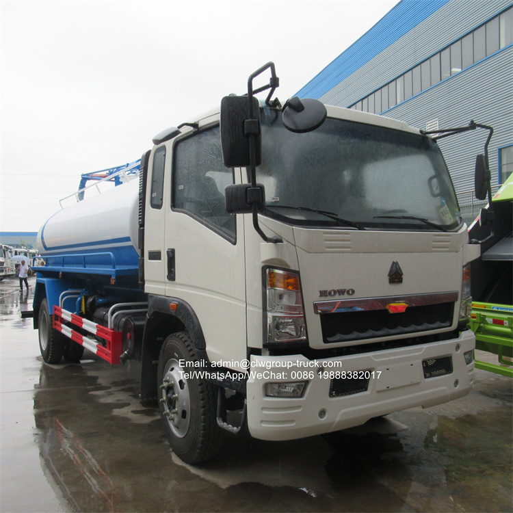 Sinotruk howo 8-12m3 waste evacuation trucks