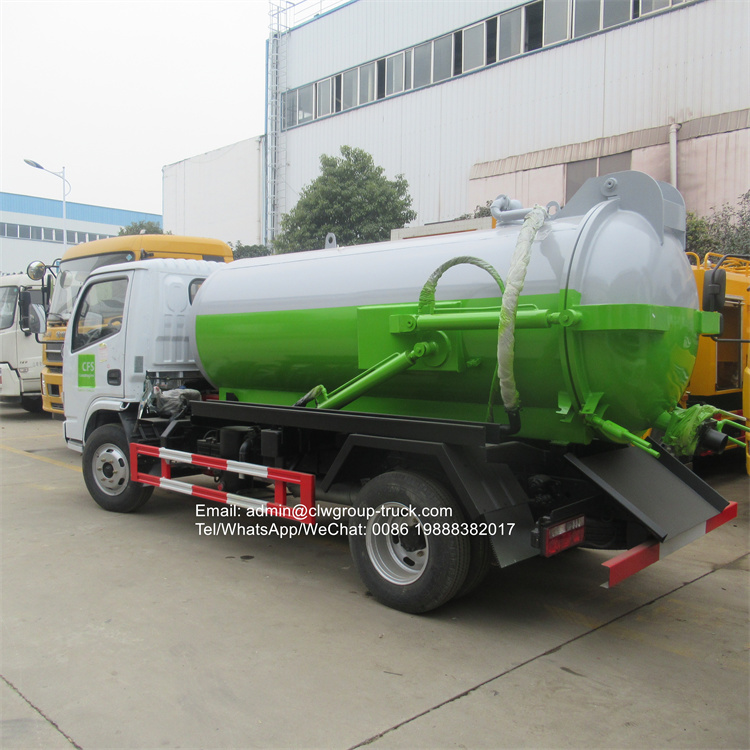 dongfeng 4m3 sewage suction truck