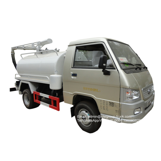 Foton 3500-4000l vacuum septic truck for sale