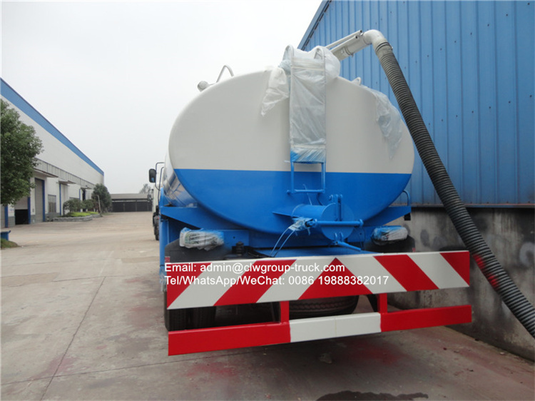Dongfeng 8-10m3 small vacuum truck sale