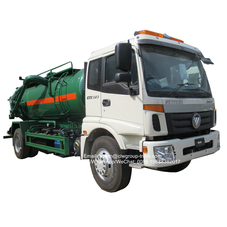 foton sewage tanker liquid waste toilet sucker trucks