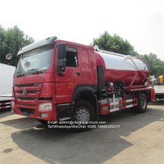 14cbm sinotruk vacuum sewage suction truck