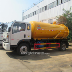 sinotruk howo vacuum cleaner truck 12m3 14m3