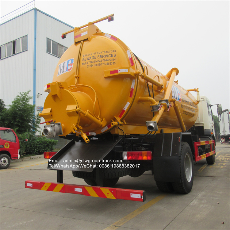 FAW liquid waste disposal 6 wheel truck