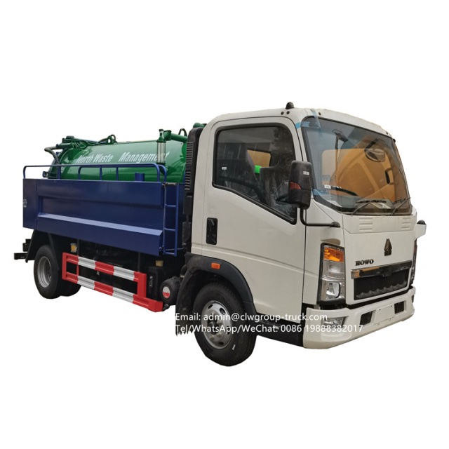 Sinotruk howo sewer jetter drain cleaner truck