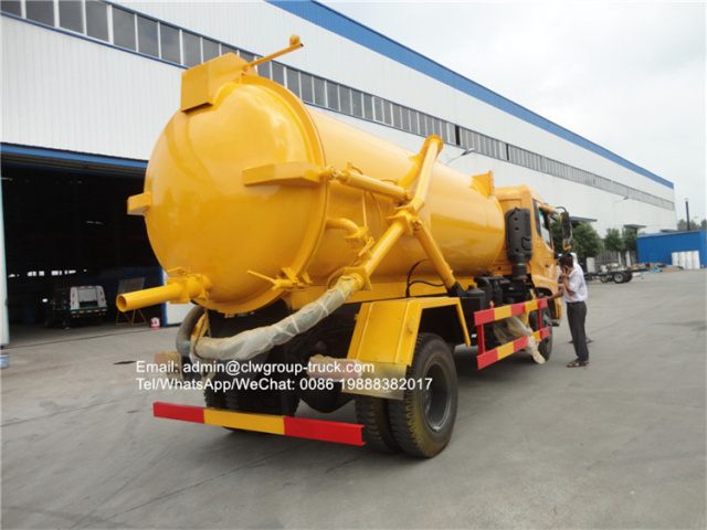 Dongfeng 14m3 15m3 sewage drainage truck
