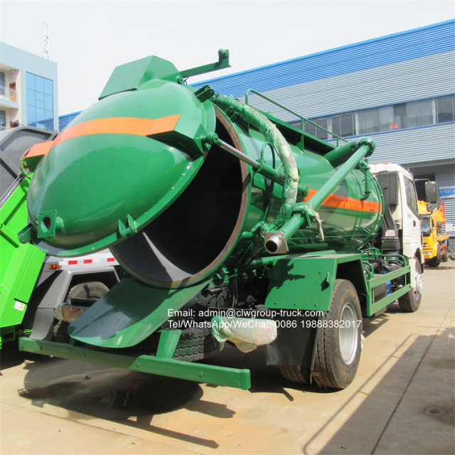 foton sewage tanker liquid waste toilet sucker trucks