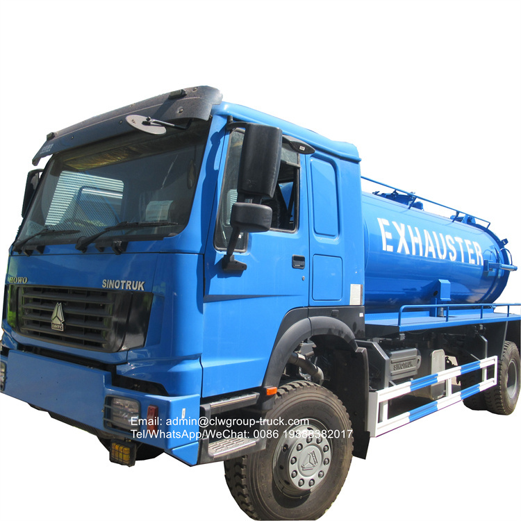 Sinotruk vacuum sewer cleaning truck 12tons 14tons
