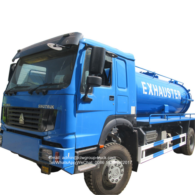 Sinotruk vacuum sewer cleaning truck 12tons 14tons