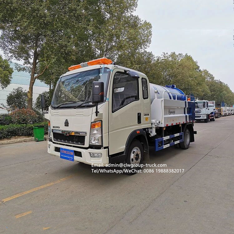 Sinotruk howo sewer jetter drain cleaner truck