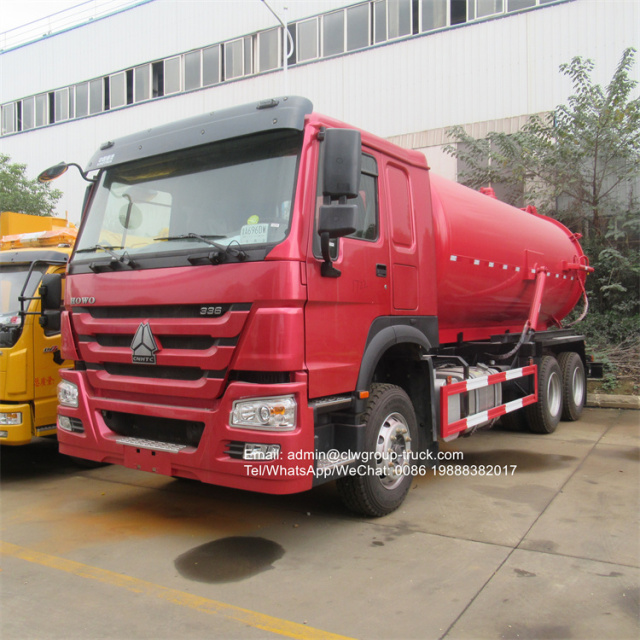waste liquid howo vaccum tanker truck 20000 litres