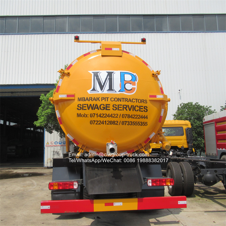 20m3 vacuum sewage suction truck